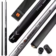 Cơ Phá Bida Lỗ (Pool) The Crack Little Monster , Ngọn Carbon Fiber 12.9mm, Ren Uni-loc Tháo Nhanh-CLASSIC UV GRIP-SILVER