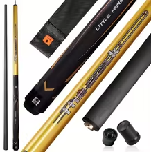 Cơ Phá Bida Lỗ (Pool) The Crack Little Monster , Ngọn Carbon Fiber 12.9mm, Ren Uni-loc Tháo Nhanh, CLASSIC UV GRIP-GOLDEN