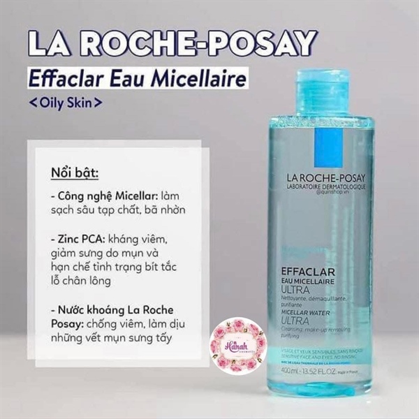 NƯỚC TẨY TRANG LAROCHE POSAY DA DẦU MỤN CTY NK - 400ML