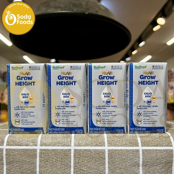 Sữa uống dinh dưỡng Nuvi Grow Height - 110ml (1Y+)