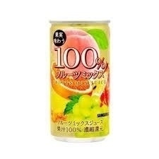 Nước ép trái cây thập cẩm 100% Sangaria lon 190ml