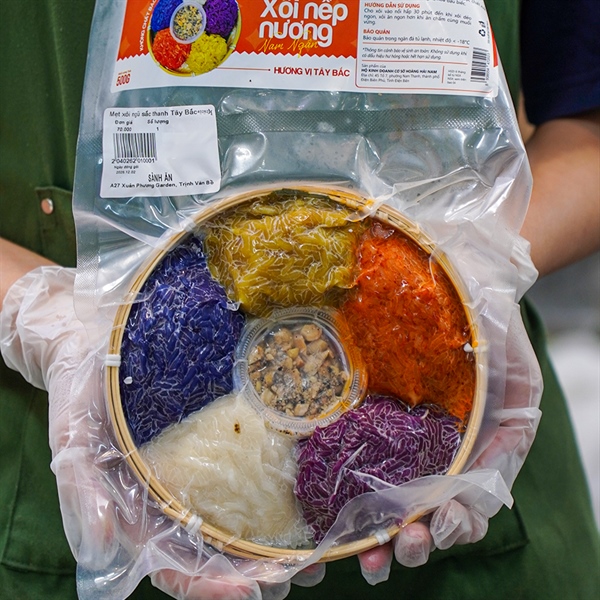 Mẹt xôi ngũ sắc Tây Bắc 500g