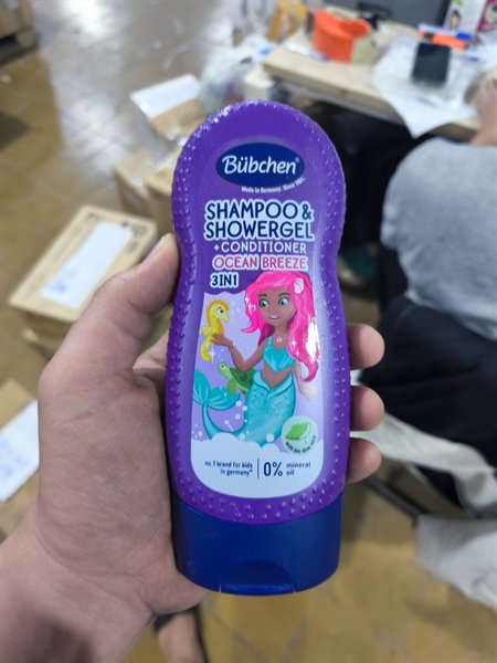 Sữa tắm, gội xả (3in1) cho trẻ em Bubchen (Ocean Breeze) – Đức – Chai 230ml