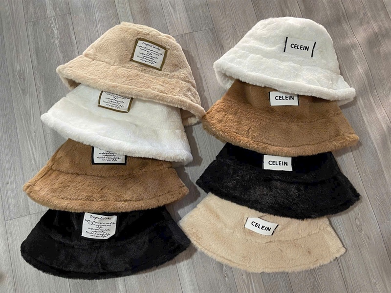 Mũ VÀNH LÔNG MỊN, TAG CHỮ, mix