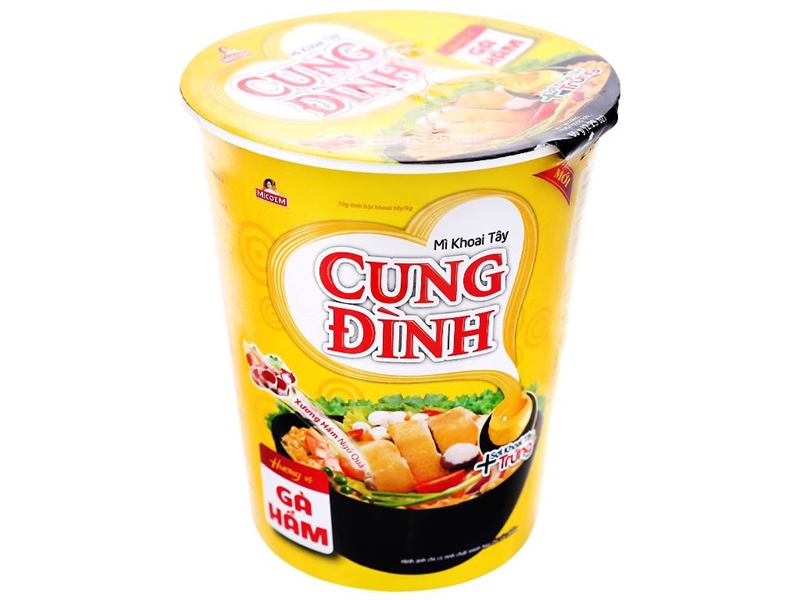 Mì ly Cung Đình gà hầm