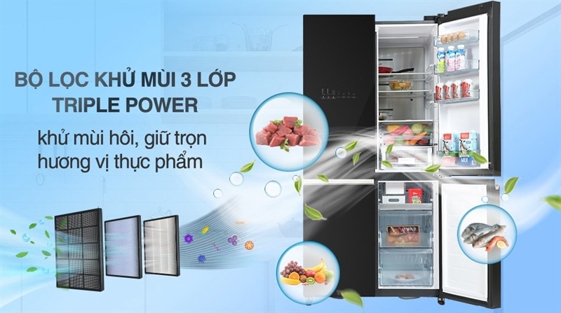 Tủ lạnh Hitachi Inverter 569 lít Multi Door R-WB640PGV1 GCK