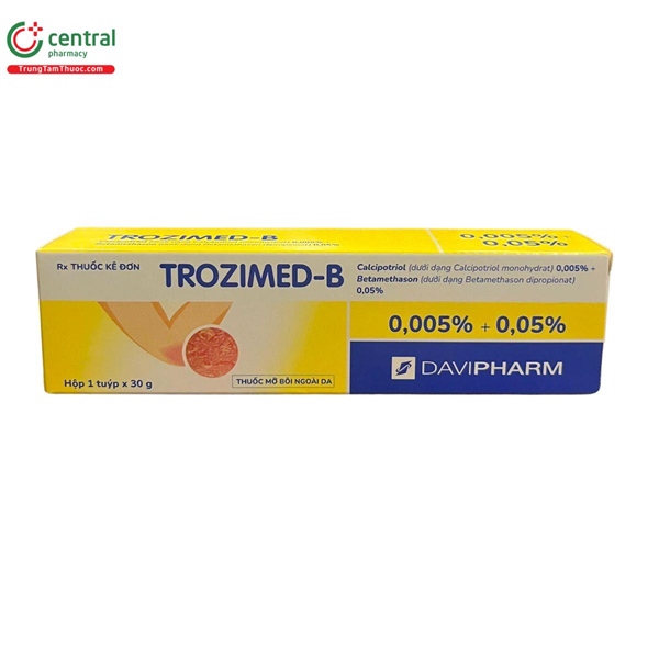 Trozimed-B (Điều trị bệnh vảy nến thông thường (30g) - Davipharm 2