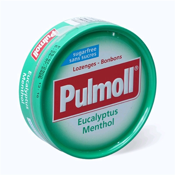 Kẹo ngậm PULMOLL không đường vị bạc hà hộp (45g)