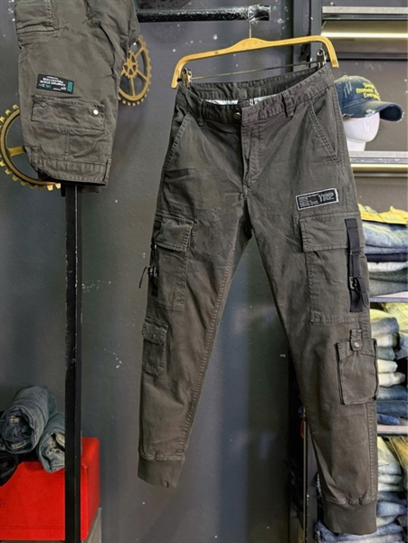 Kaki Dài QCSC-3665 - Xám 4 túi hộp bo chun