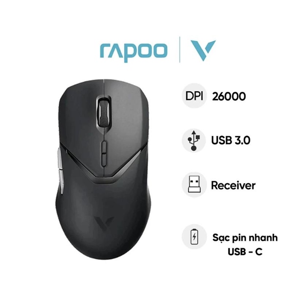 Chuột không dây Gaming RAPOO VT9PRO Dual-Mode