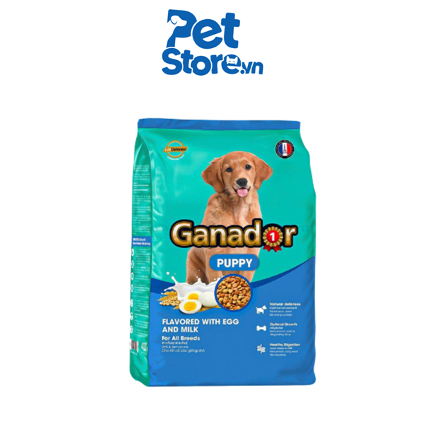Hạt Cho Chó Con Ganador Puppy Egg & Milk - Trứng & Sữa 3kg