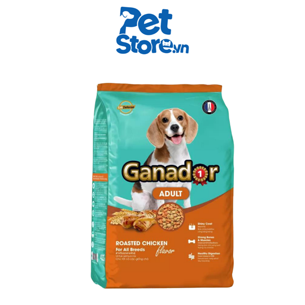 Hạt Cho Chó Ganador Adult Roasted Chicken - Gà nướng 400g