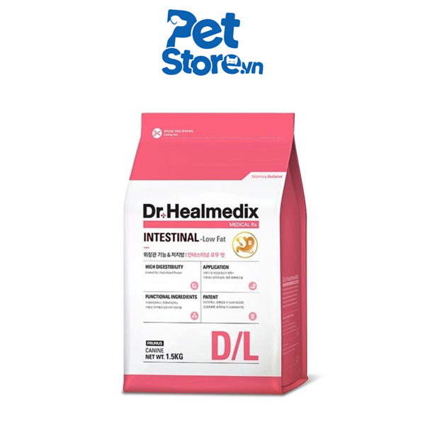 Hạt Chức Năng Cho Chó DR.Healmedix - Hỗ Trợ Đường Ruột Ít Béo 1.5kg