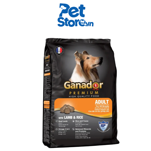 Hạt Cho Chó Ganador Adult Lamb & Rice - Cừu & Gạo 3kg