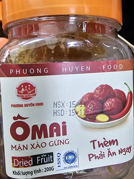 Ô mai mận xào gừng