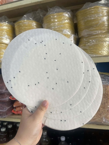 Bánh tráng nướng mè trắng
