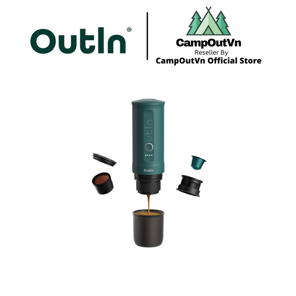 Máy Pha Cà Phê Outin Nano Portable Espresso Machine (Outin Teal) - Chính Hãng Full Vat