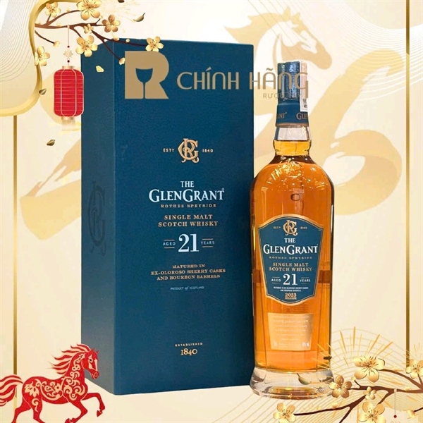 Glen Grant 21 Năm - Hộp Quà Tết 2026