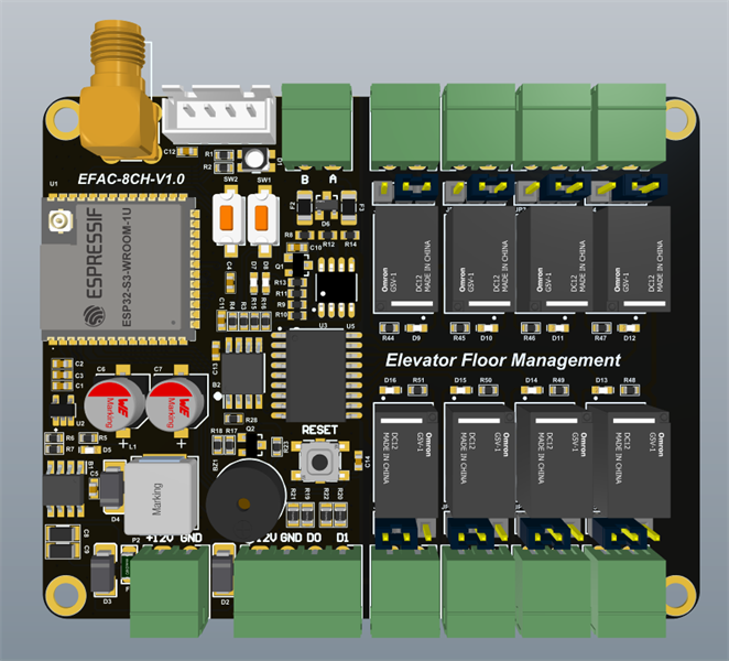 Bộ quản lý phân tầng thang máy 8 kênh