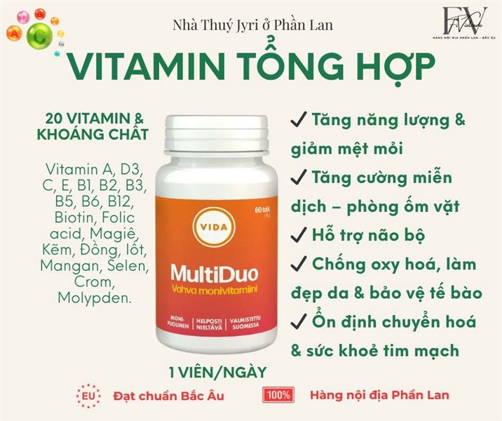Vitamin tổng hợp Duo 60 viên