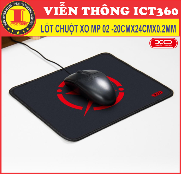 Lót chuột, Bàn Di Chuột XO MP02 ( Kích Thước 24x20x2)