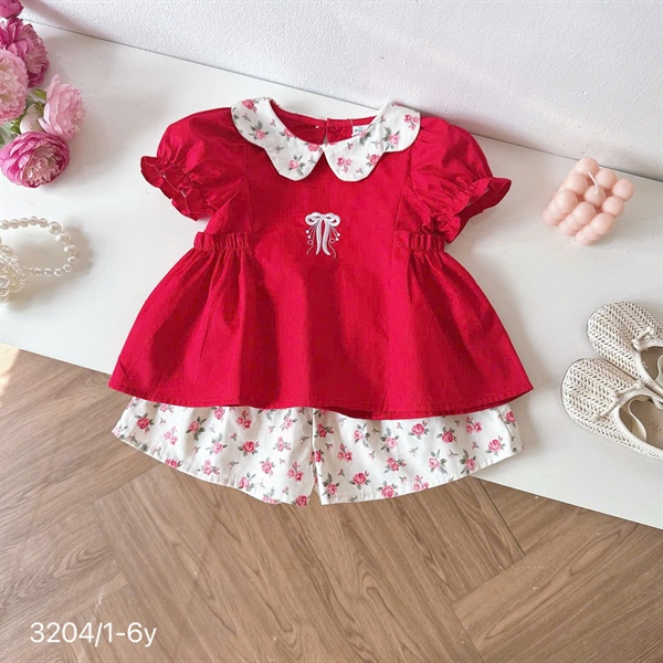 K156 Set Cổ Sen Mix Hoa Nhí