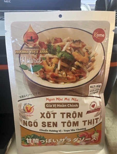 Xốt trộn ngó sen tôm thịt