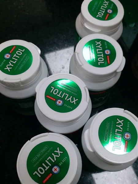 Kẹo Gum Không Đường Hương Bạc Hà Chanh