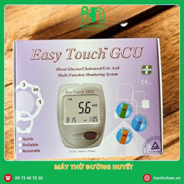 Máy đo lượng đường, mỡ, gút Easy Touch trong máu ET322