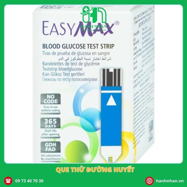 Que Thử Đường Huyết EASYMAX, Đài Loan NSX : EPS Bio Technology Corp, Taiwan