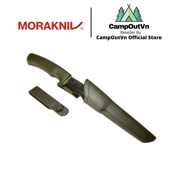 Dụng Cụ Cắt Gọt-Làm Bếp, Cắm Trại Cao Cấp Thép Thụy Điển Không Gỉ MORAKNIV Bushcraft Forest (S) - Green