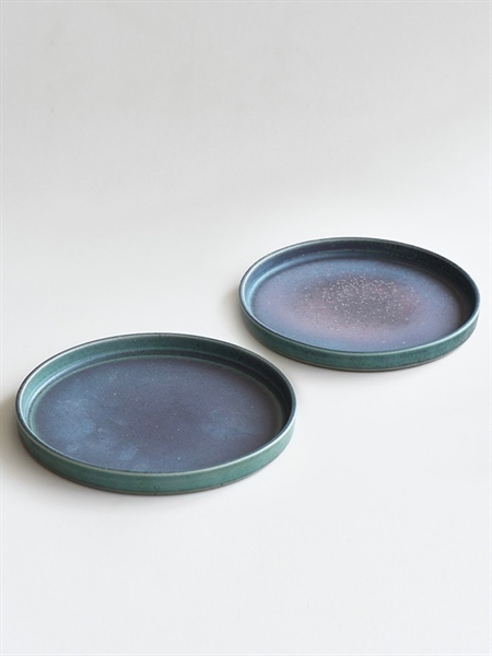 Dĩa Tròn - Osho - Xanh Tím Than - 17.5cm