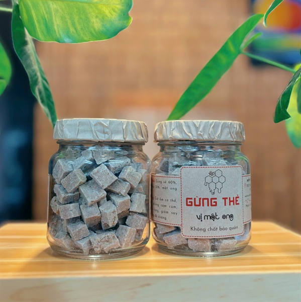 Gừng Viên Vị Mật Ong - Hũ Thủy Tinh