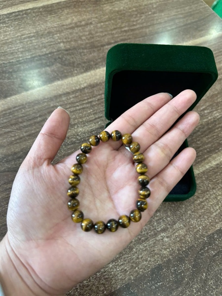VÒNG TAY NỮ ĐÁ MẮT HỔ NÂU