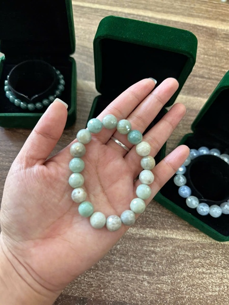 VÒNG TAY ĐÁ XÀ CỪ KẾT HỢP CẨM THẠCH