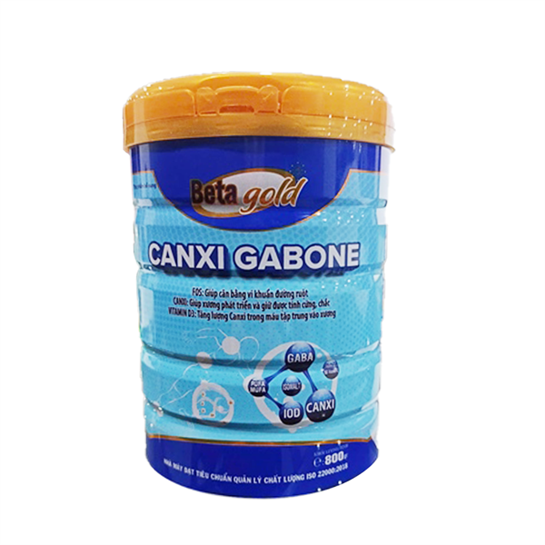 Beta gold - Canxi Gabone 800g Bổ sung Vitamin b3, canxi và giúp cân bằng đường ruột - từ 25 tuổi trở lên - MD Group