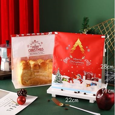TÚI BÁNH MÌ XMAS ĐỎ 450G #A @O @NS