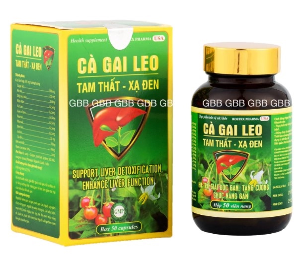 Cà Gai Leo Tam Thất - Xạ Đen Rostex (Hộp 50 viên nang) ( Q30200456 )