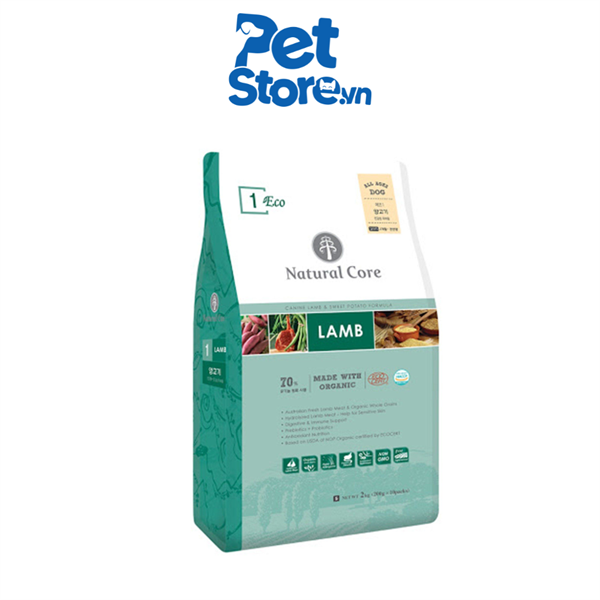 Hạt Cho Chó Natural Core - Vị Thịt Cừu 2kg