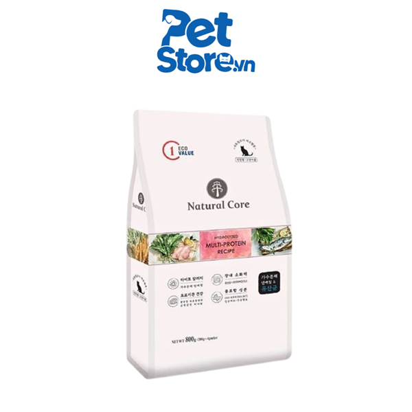 Hạt Cho Mèo Natural Core Thức Ăn Đa Đạm ECO C1 Túi 800g