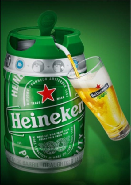 Bia Heineken Bom Hà Lan 5LÍT