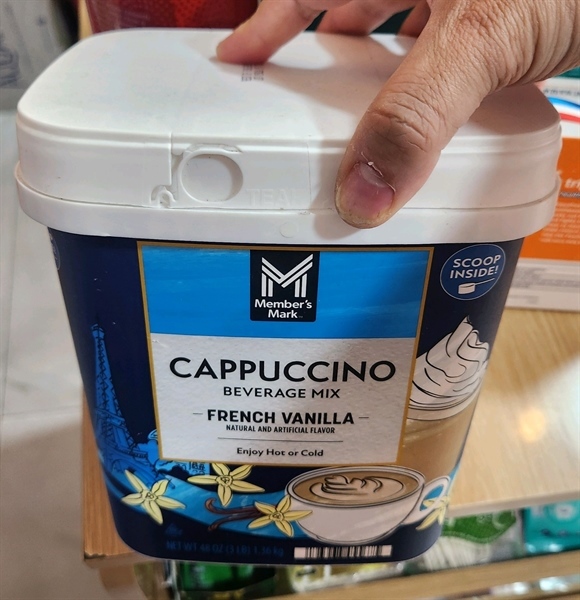 BỘT Cafe Cappuccino member mark french vanilla 1.36kg