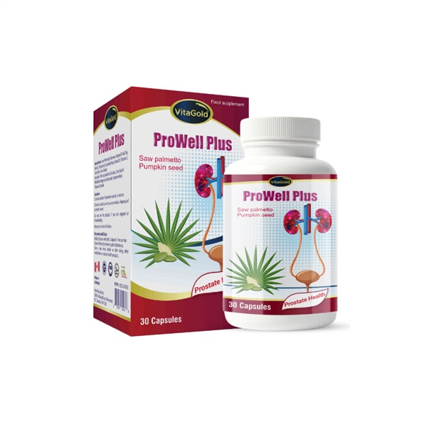 Hỗ trợ sức khỏe Tiền liệt tuyến Vitagold Prowell Plus Canada (Hộp 30 viên)