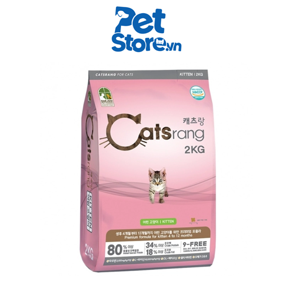 Hạt Cho Mèo Catsrang Kitten - Giành Cho Mèo Con 2kg