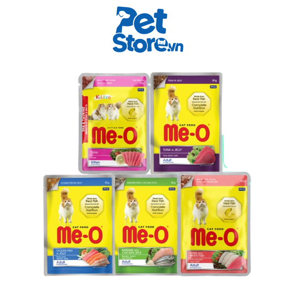 Pate Cho Mèo Me-O Wet Gói 80g