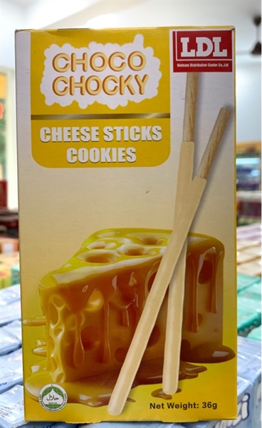 Bánh que choco choky phô mai 36g*6*12