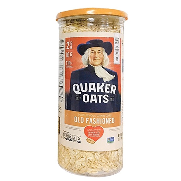Yến mạch Quaker Oats nguyên hạt nắp cam - Mỹ - 454g T20