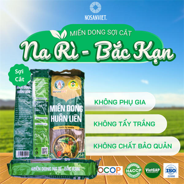Miến dong Na - Rì Bắc Cạn 250g (sợi cắt)