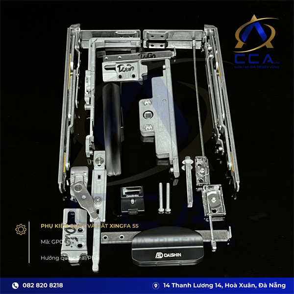 Phụ kiện quay và hất Xingfa 55 (Trái)