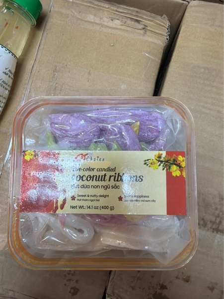 Mứt Dừa Non Ngũ Sắc
